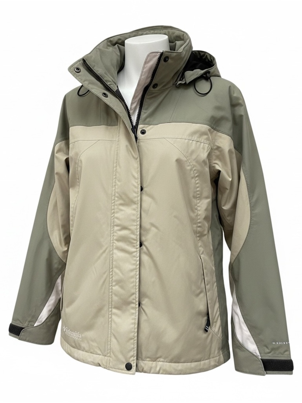 Columbia Women's Beige and Olive Waterproof Ski Jacket